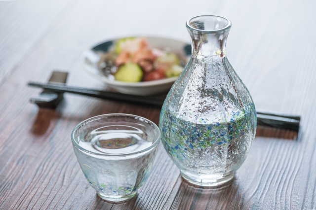 冷酒を自宅で楽しむ写真