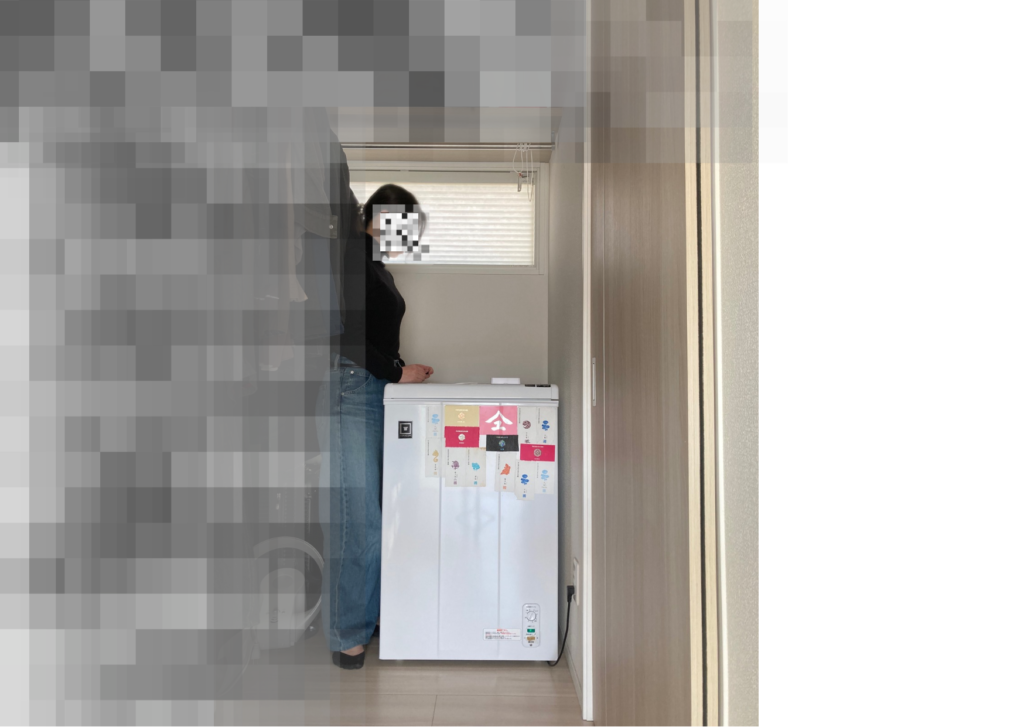 レマコムと筆者のサイズ比較画像